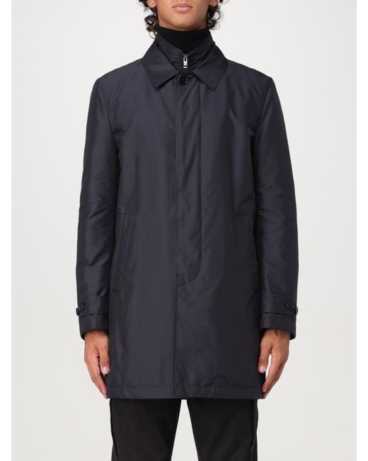 Fay Blue Nylon Parka for men