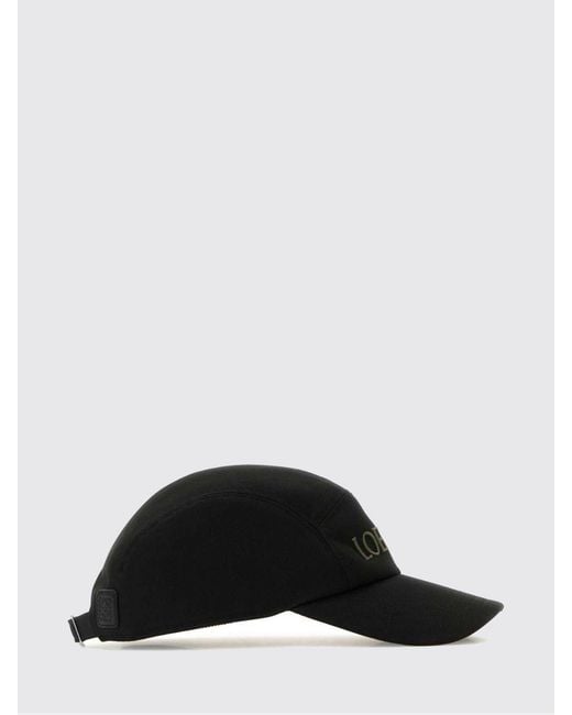 Loewe Black Anagram-Embroidered Cotton-Twill Baseball Cap for men