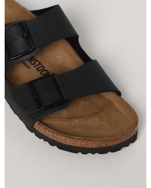 Birkenstock Black Arizona Birko-Flor Sandals