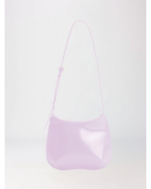 Jacquemus Pink Le Petit Bisou Brushed Leather Bag