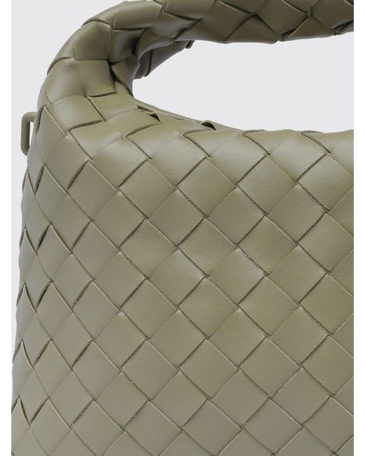 Bottega Veneta Green Hop Woven Leather Bag