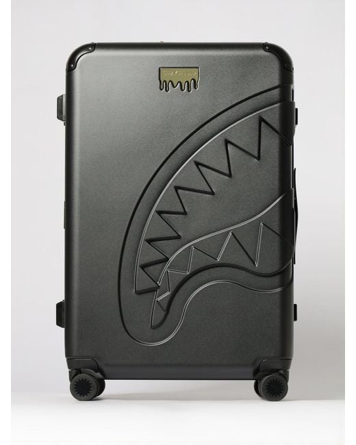 Sprayground Gray Polycarbonate Trolley With Embossed Logo for men