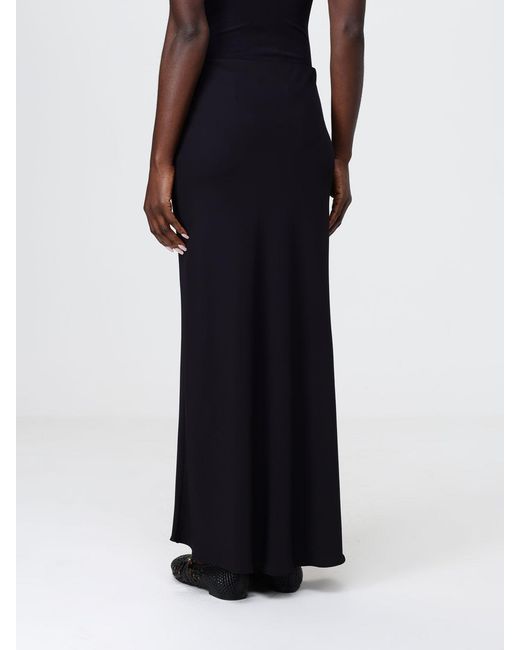 Hanita Black Jersey Long Skirt