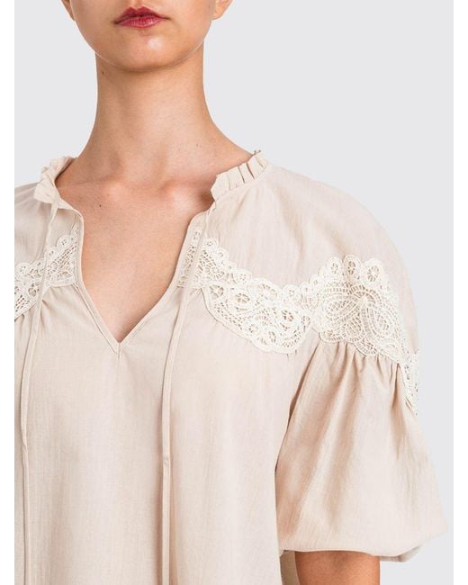 Twinset Natural Cotton Blouse