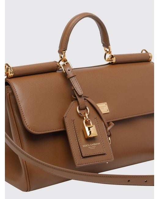 Dolce & Gabbana Brown Dolce &Amp Gabbana My Sicily Plongé Leather Bag