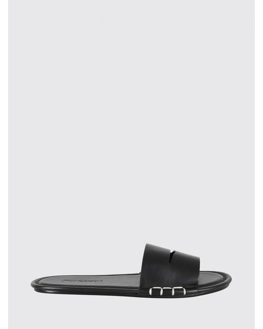 J.W. Anderson White Penny Leather Slippers