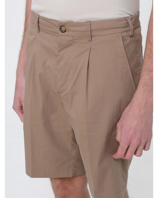 Brooksfield Natural Techno Cotton And Nylon Blend Bermuda Shorts for men