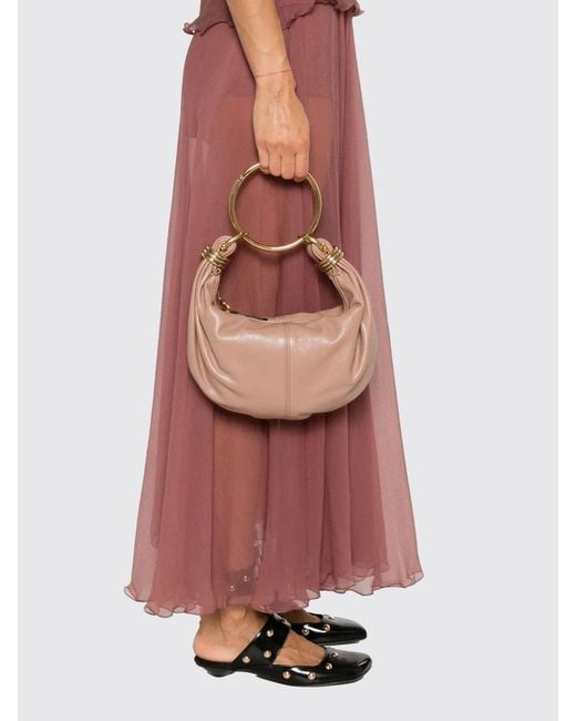 Chloé Pink Chlo&Eacute Leather Bracelet Bag