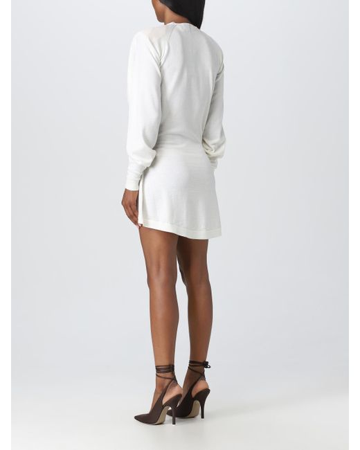 The Attico White Kleid Damen