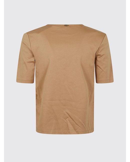 Herno Natural Short-Sleeved Crew Neck T-Shirt