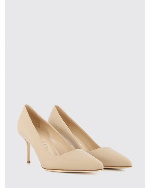 Manolo Blahnik Natural High Heel Shoes