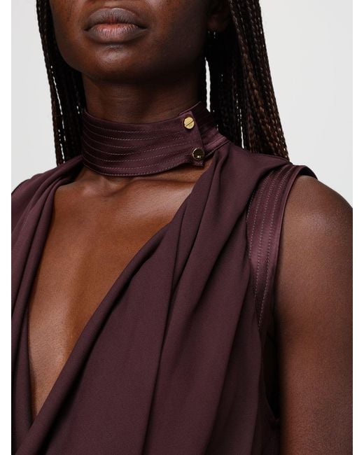 Elisabetta Franchi Red Viscose Top