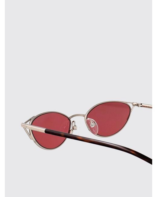 McQueen White Am0563S Acetate And Metal Sunglasses