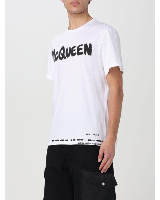 Camiseta Alexander McQueen de hombre de color White
