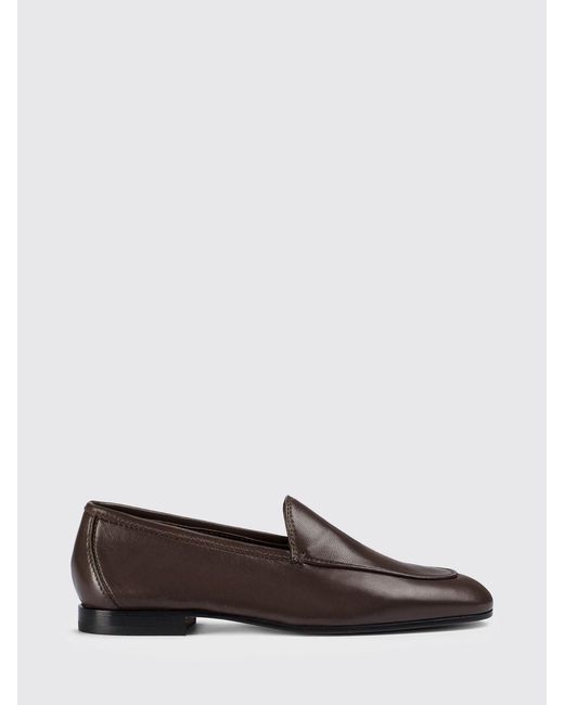 Doucal's White Leather Loafers