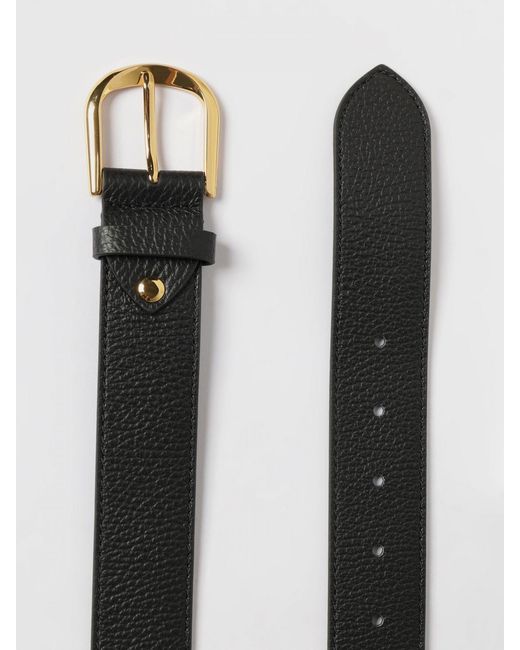 Coccinelle Gray Hammered Leather Belt