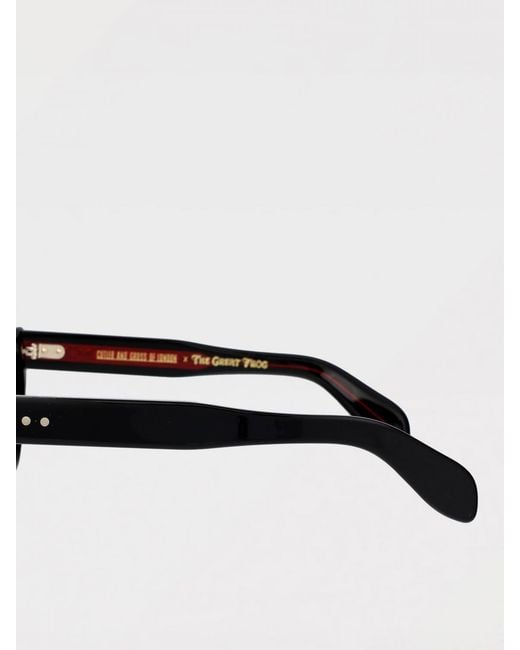 Cutler & Gross Black Cutler &Amp Gross Gfop-008 Acetate Optical Glasses for men