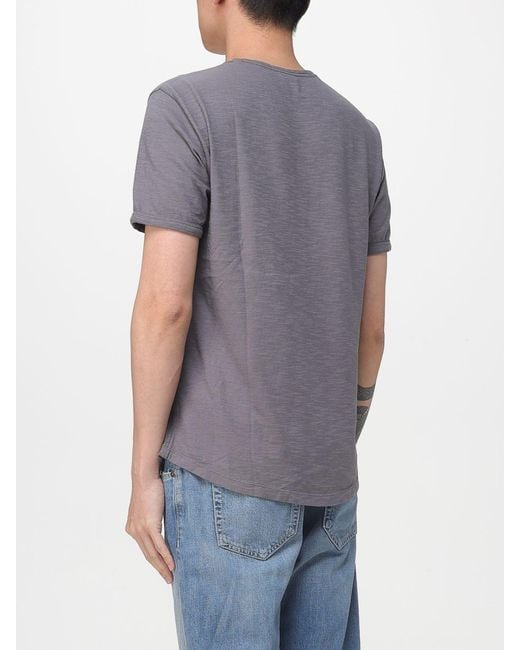 Sun 68 Gray Basic Cotton T-Shirt for men