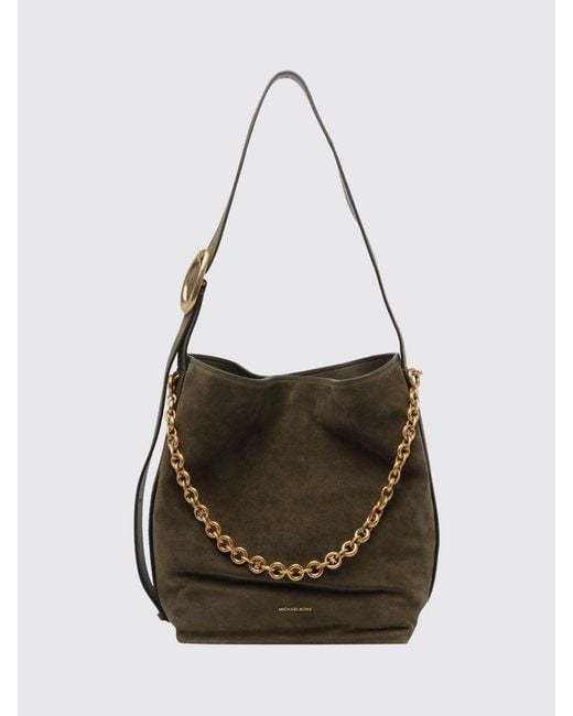 Michael Kors Green Large Nolita Shoulder Bag