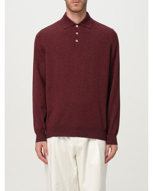 Brunello Cucinelli Red Jumper for men