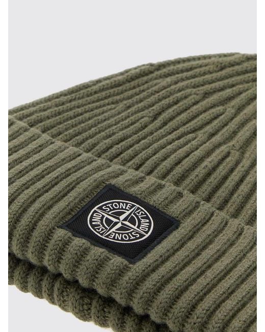 Stone Island Green Hat for men
