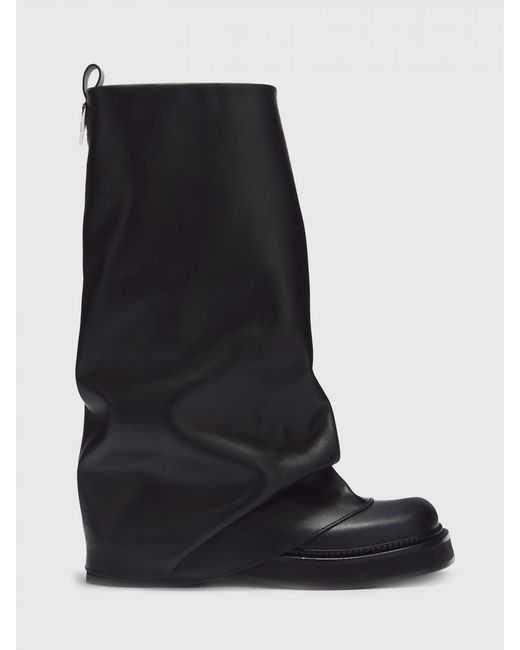 The Attico Black Robin Combat Boot
