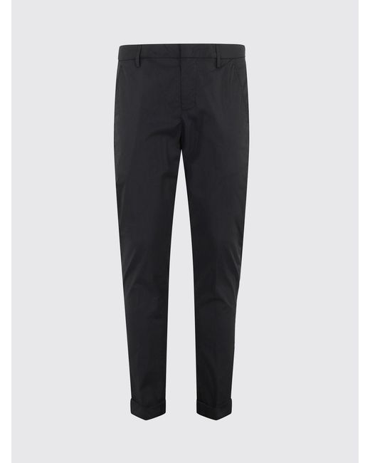 Dondup Blue Cotton Blend Chino Trousers for men