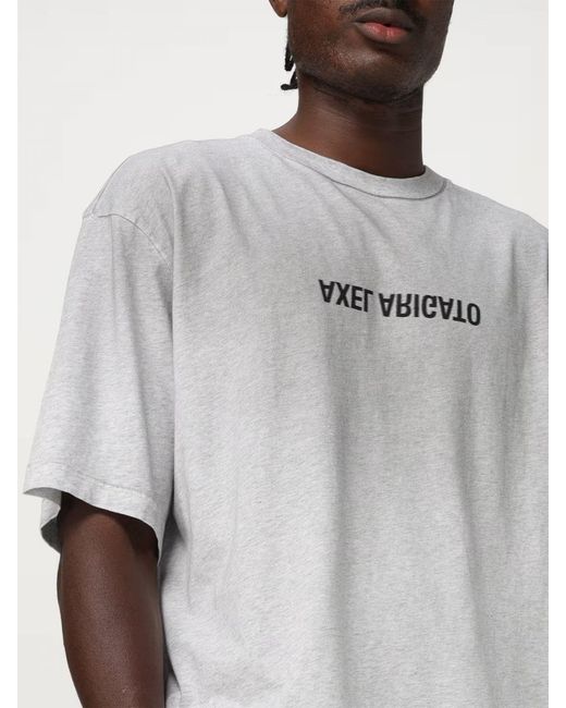 Axel Arigato Gray Cotton T-Shirt for men