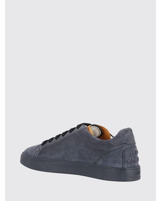 Tod's Blue Suede Sneakers for men