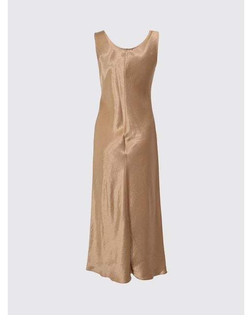 Max Mara Natural Satin Midi Dress