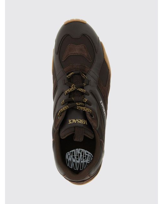 Versace White Galaxia Leather Sneakers for men