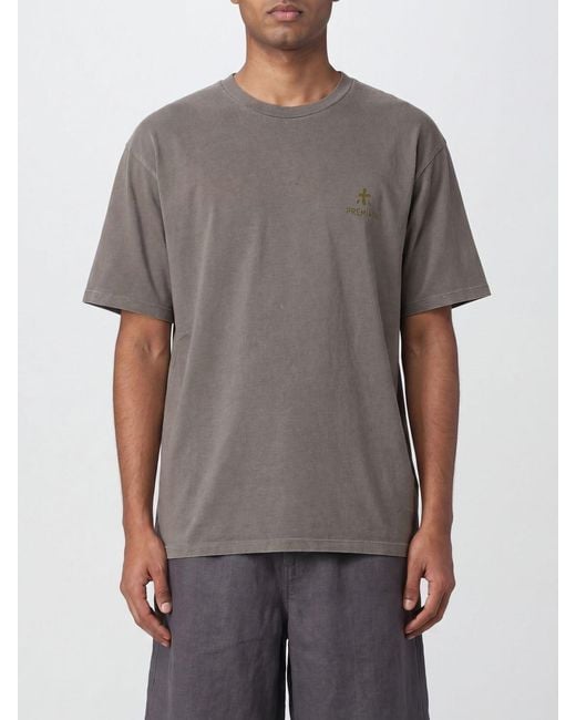 Premiata Gray Crew Neck T-Shirt for men