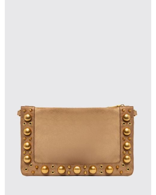 Secret Pon-pon Brown Shoulder Bag