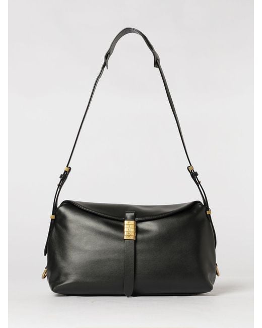 Pinko Black Saddle Bag Medium Leather Bag