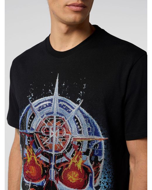 Philipp Plein Black Skull T-Shirt for men