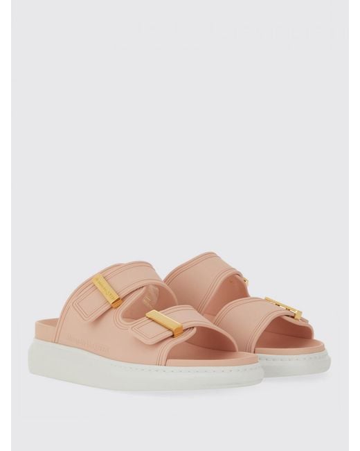 McQueen Pink Heeled Sandals