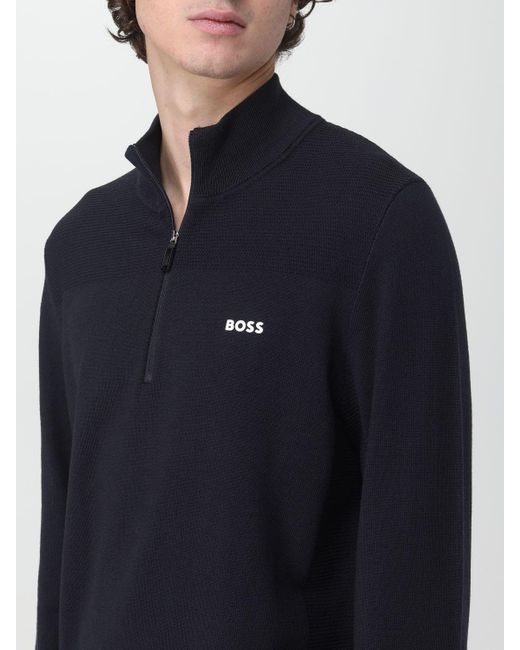 hugo boss jumper black and blue