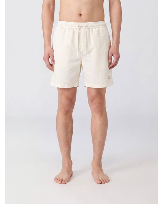 Brunello Cucinelli Natural Polyester Swim Trunks for men