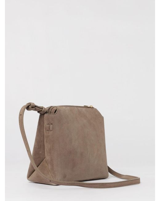 Khaite Brown Lina Suede Bag