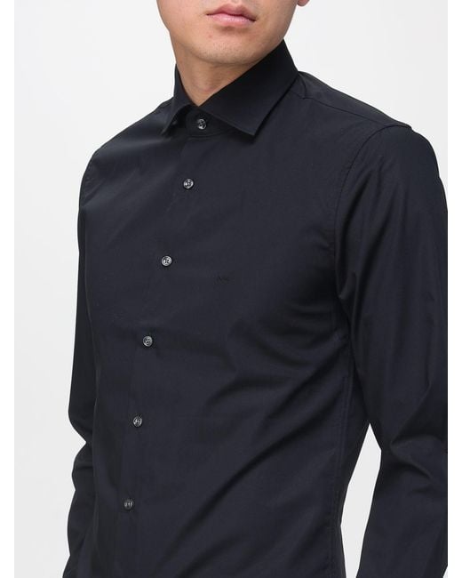 Michael Kors Blue Classic Stretch Cotton Shirt for men