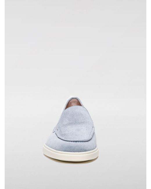 Santoni White Loafers