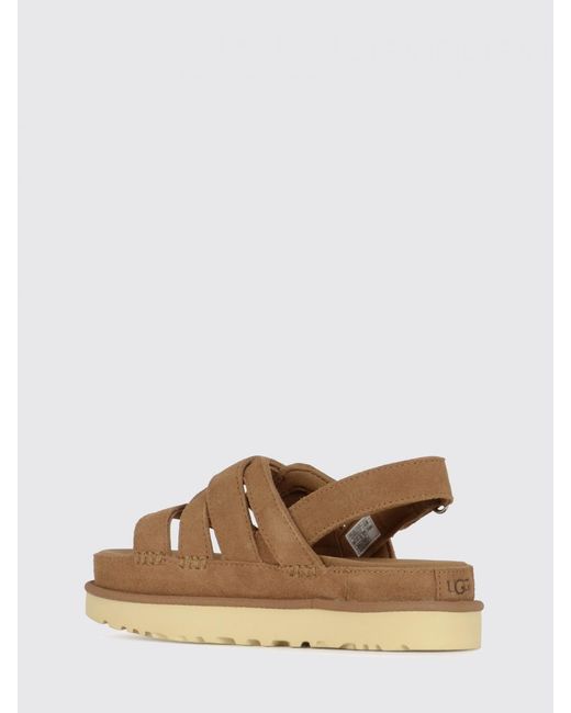 Ugg Brown Goldenstar Gleam Suede Sandal