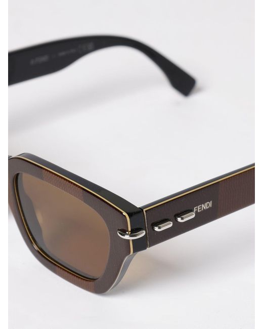 Fendi Brown Acetate Sunglasses for men