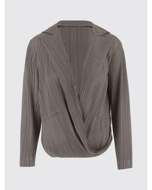 Giorgio Armani Brown Pleated Crepe Co-Ord Set