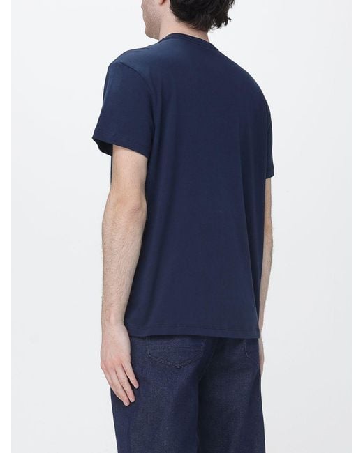 Brooksfield Blue Pima Cotton T-Shirt for men
