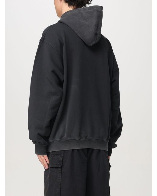 Represent Black Printed Cotton Sweatshirt for men