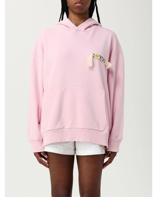 Felpa Donna di Joshua Sanders in Pink