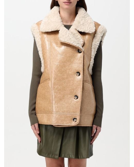 Urbancode Natural Reversible Synthetic And Shearling Vest