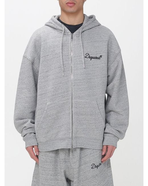 DSquared² Baumwoll-Hoodie in Gray für Herren