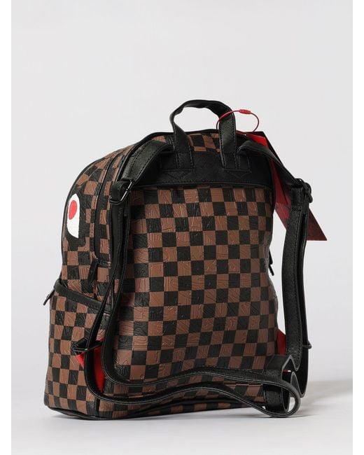 Sprayground Multicolor Check 2 Emboss Savage Saffiano Faux Leather Check Backpack